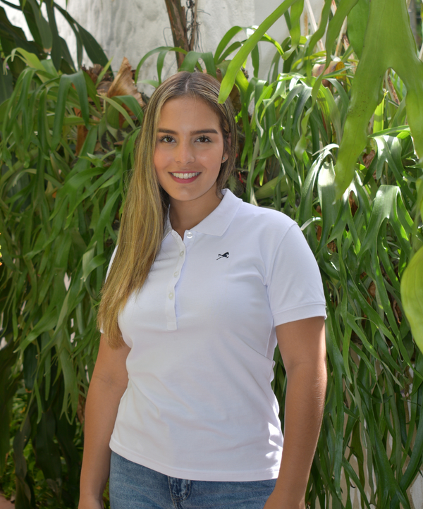 Polo Clásica Blanco para mujer