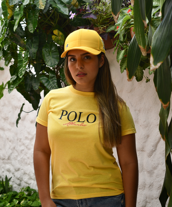 Camiseta C/R Lotus Amarillo para Mujer