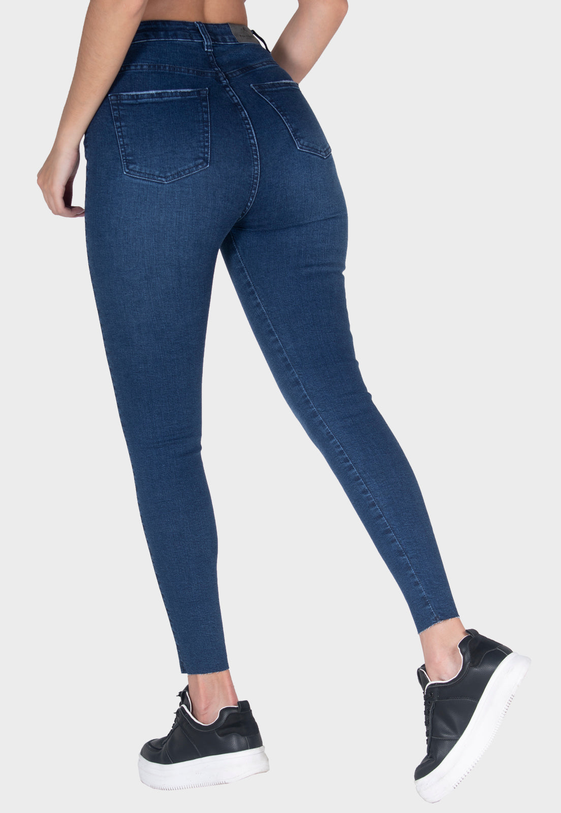 Pantalón jean skinny azul para mujer