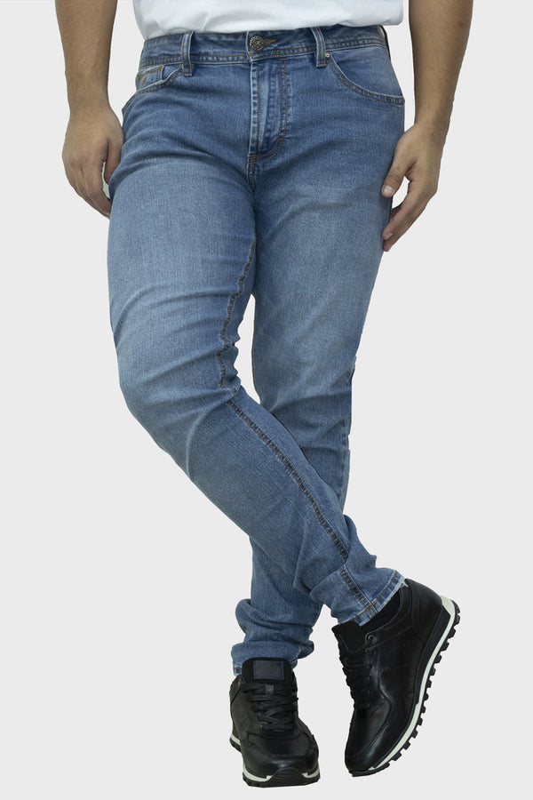 Pantalon jean Skinny man azul para hombre
