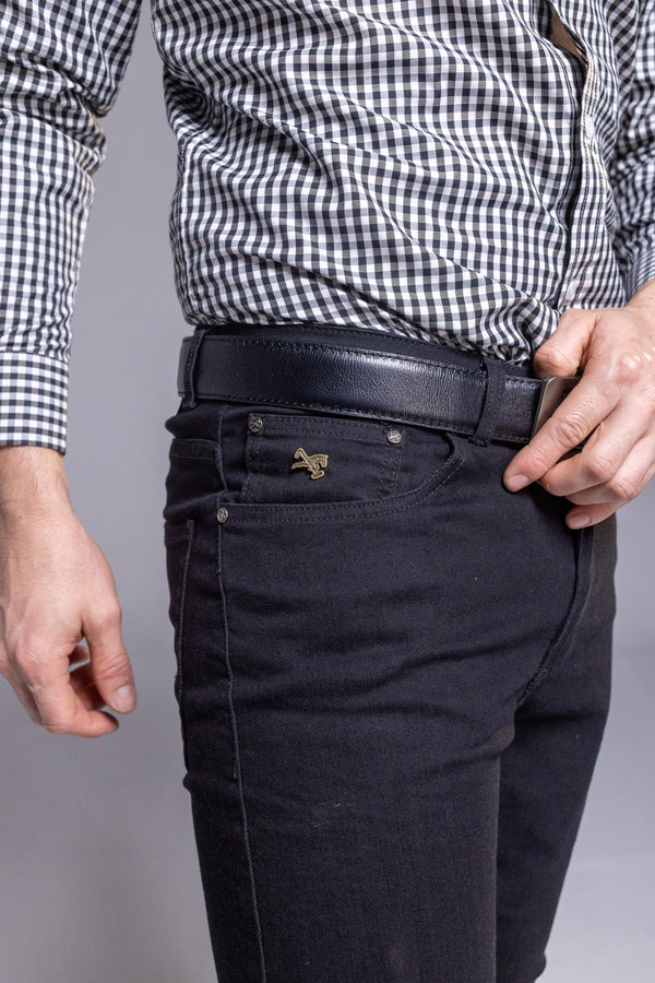 Cinturón Clásico Negro para Hombre