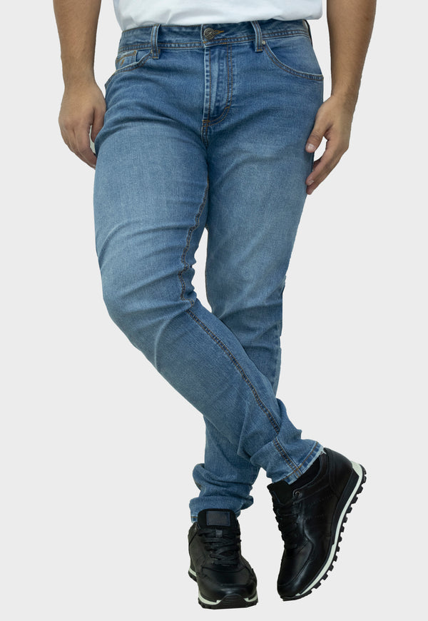 Pantalon jean Skinny man azul para hombre