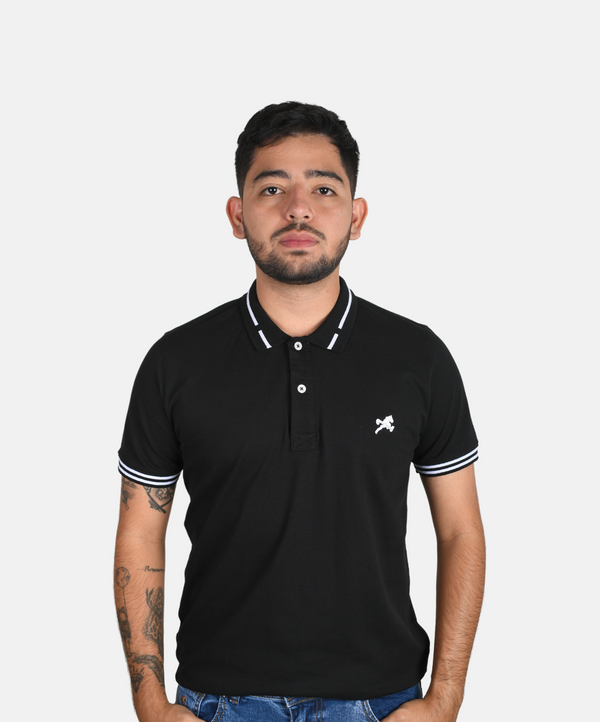 Polo jake negro hombre