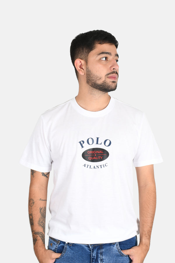 Camiseta C/R america blanco para hombre