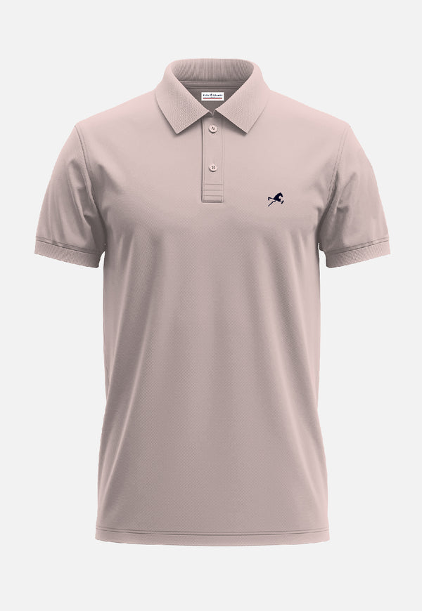 Polo clasica rosada de hombre