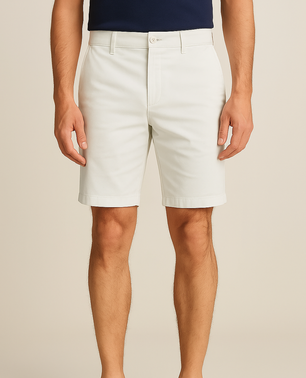 Bermuda drill tony blanco crema para hombre
