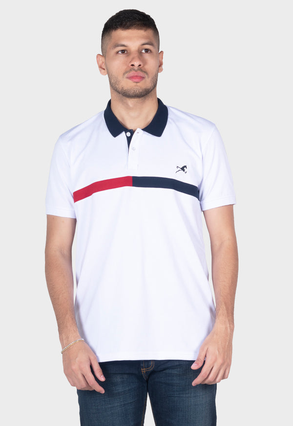 Polo Bridge blanco de hombre