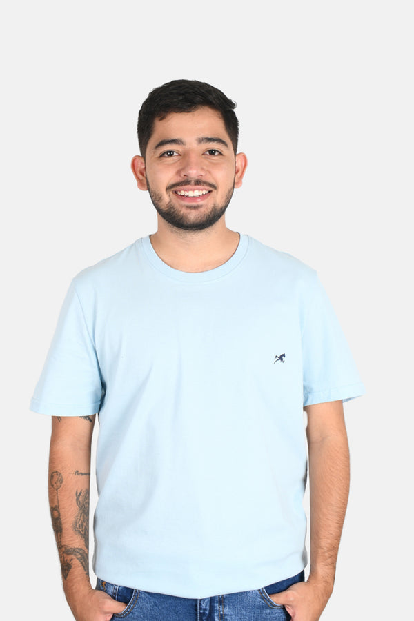 Camsieta C/R Clasica II Azul Cielo para Hombre