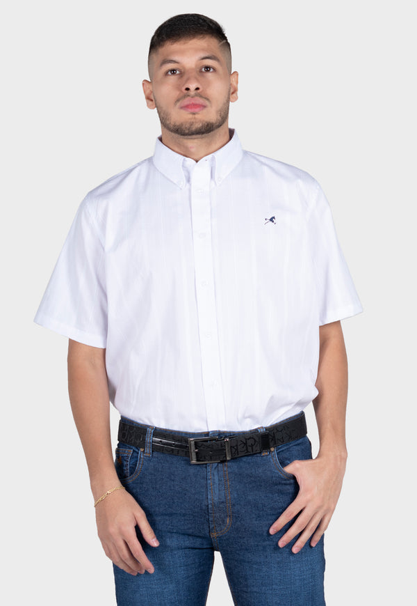 CAMISA DE VESTIR DOBY BLANCA PARA HOMBRE