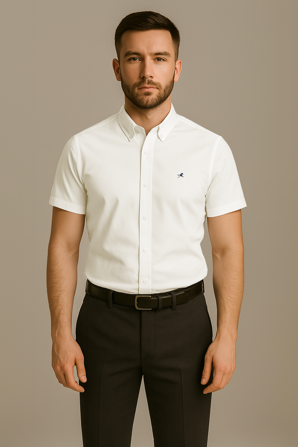 Camisa de vestir M/C Dante Blanco para hombre