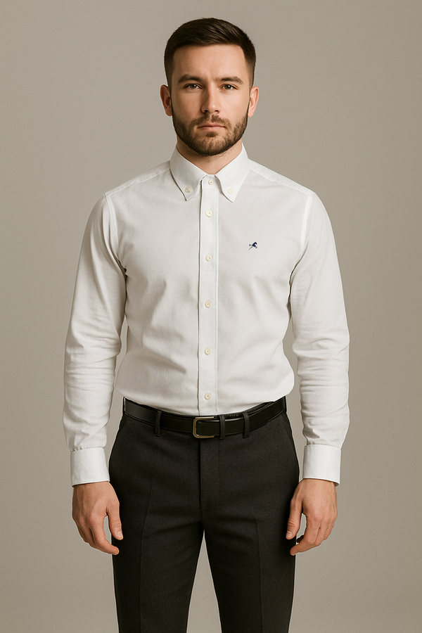 Camisa de vestir M/L Eliot Blanco para hombre