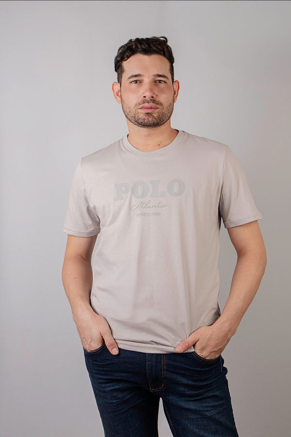 Camiseta C/R Dynamic III gris claro para hombre