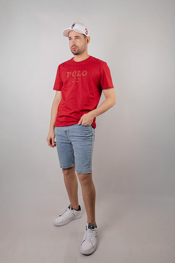 Camiseta C/R Dynamic III Roja para Hombre