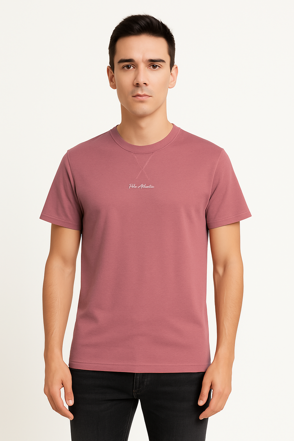 Camiseta C/R Garet coral para hombre