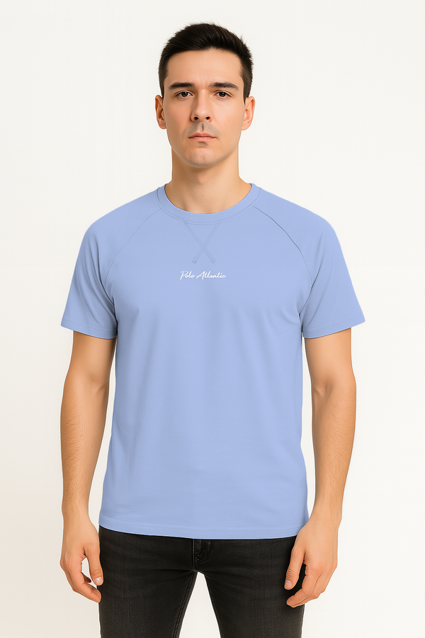 Camiseta C/R Garet azul cielo para hombre