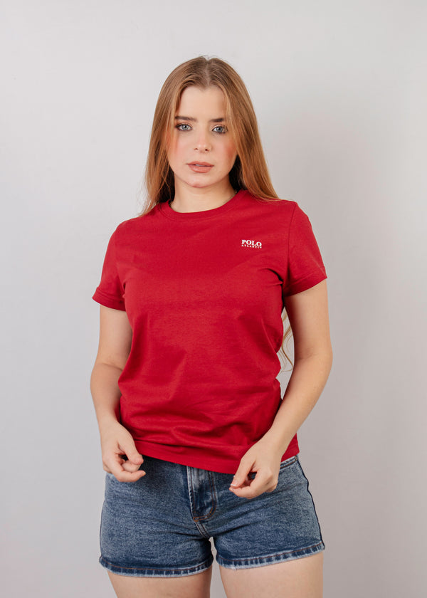 Camiseta C/R artemisa rojo para mujer