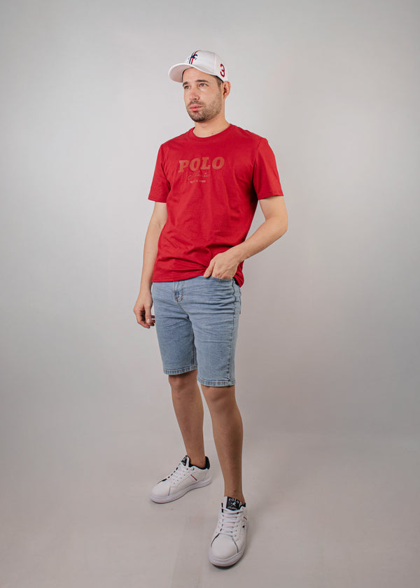 Camiseta C/R Dynamic III Roja para Hombre
