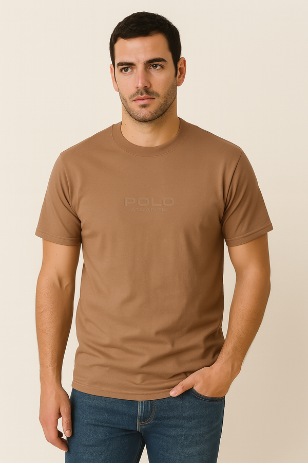 Camiseta C/R Justin III  Mocca para hombre