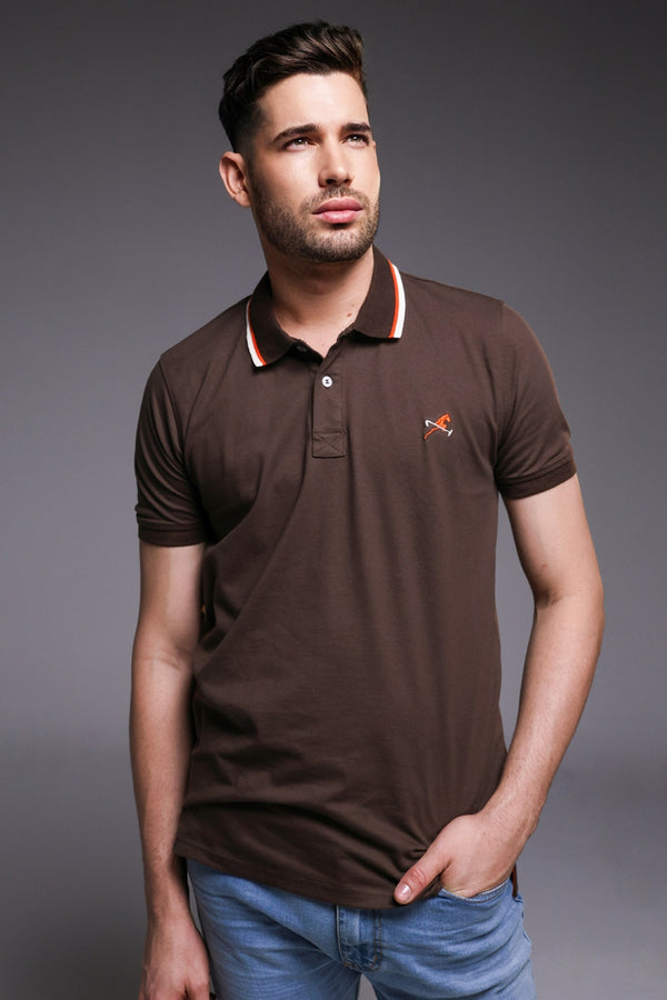 Polo Kingwood cafe para hombre