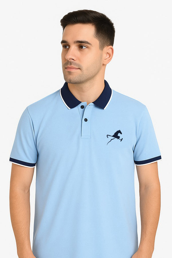 Polo Klous Azul Claro para Hombre