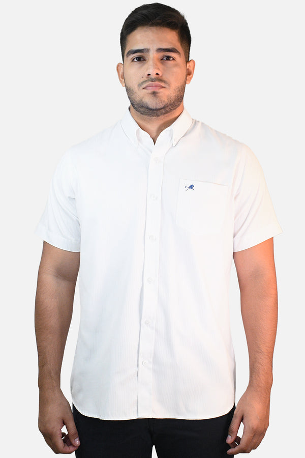 Camisa de vestir Low M/C blanco para hombre