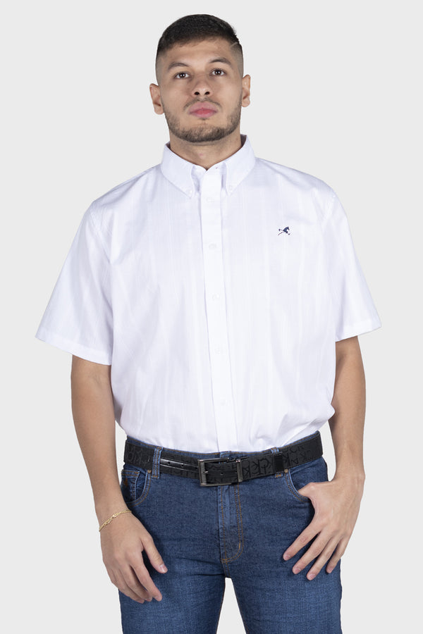 CAMISA DE VESTIR DOBY BLANCA PARA HOMBRE