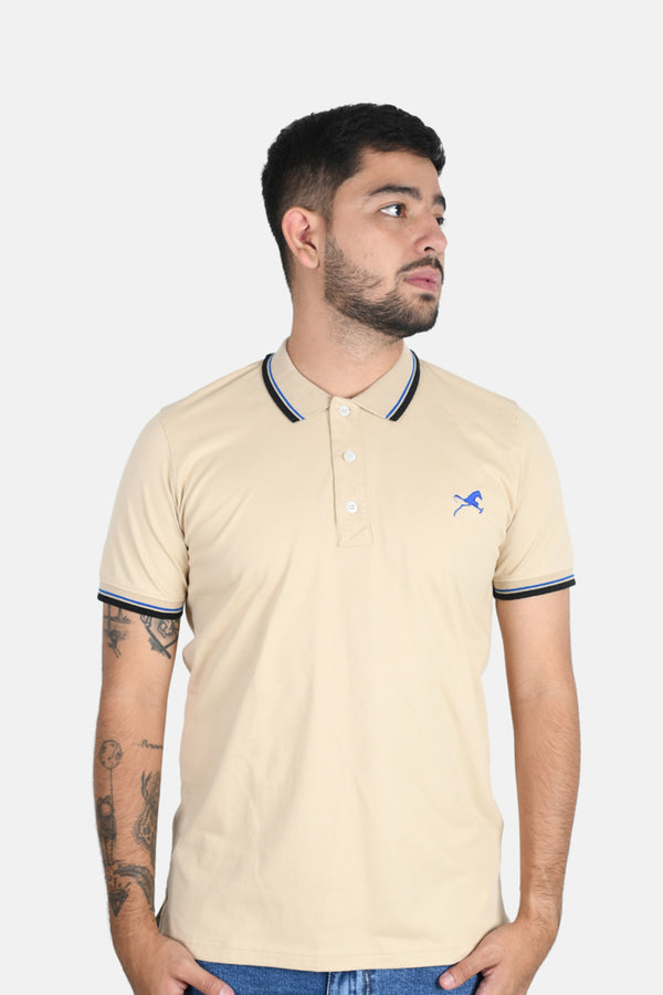Polo piero II beige oscuro hombre