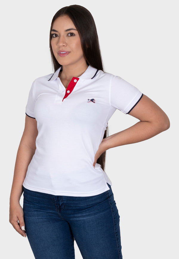 Polo alexa two blanco para mujer