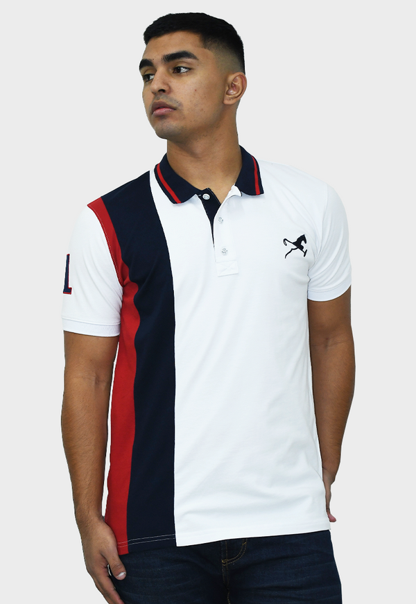 Polo studio one blanco hombre