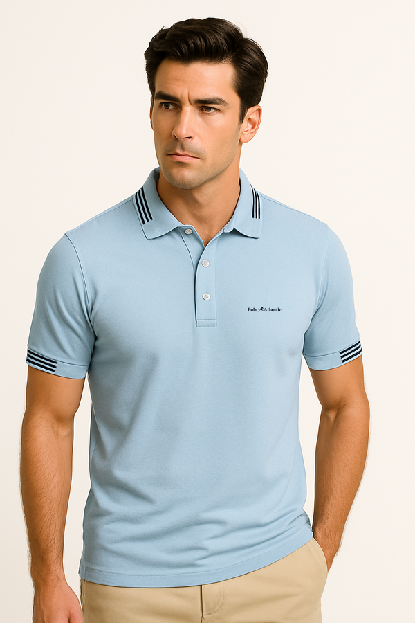Polo gyo azul celeste para hombre