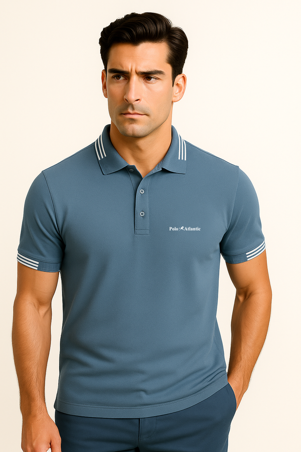 Polo gyo azul petroleo para hombre