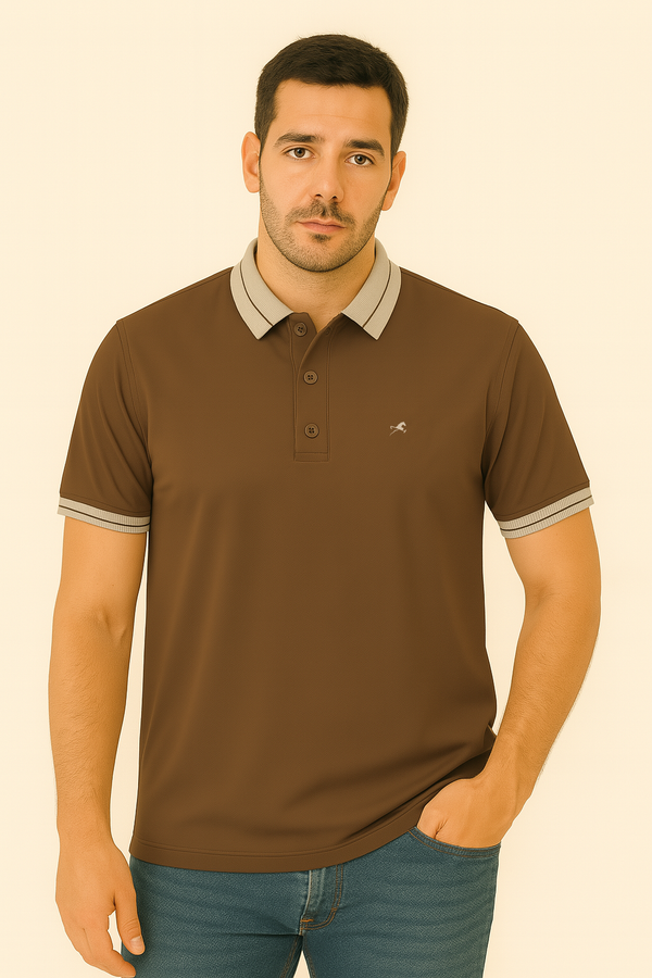 Polo houston mocha mousse para hombre