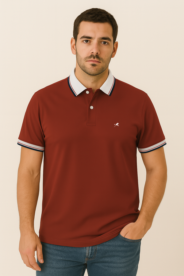 Polo marko rojo para hombre