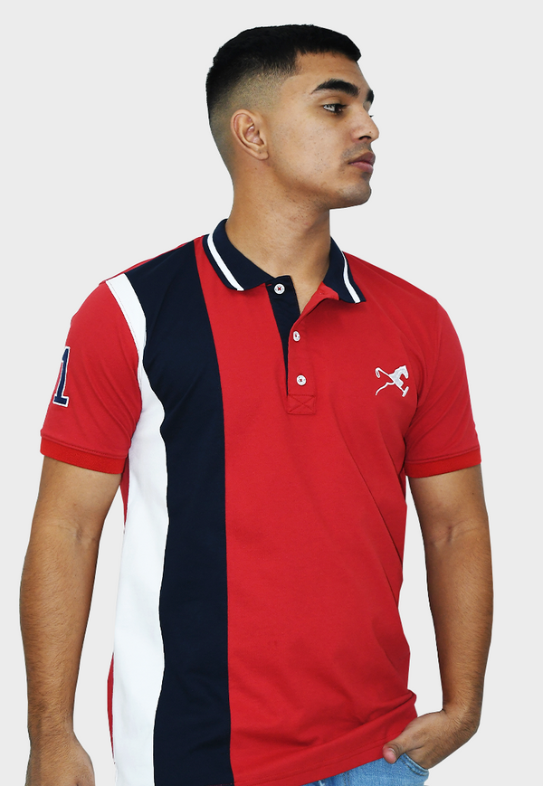 polo studio one rojo hombre