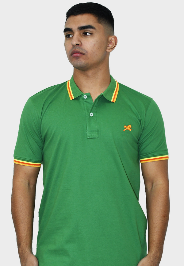 Polo senegal verde pino hombre