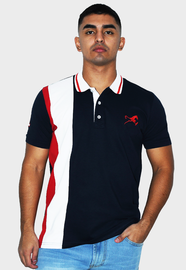 Polo studio one azul hombre