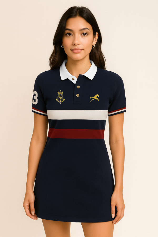 Vestido polo country eight navy para mujer