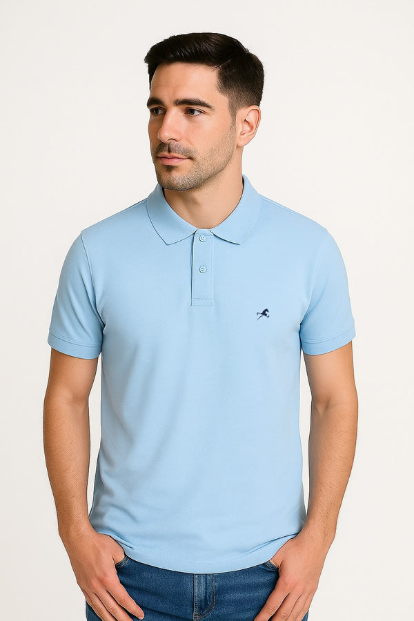 Polo Azul claro para hombre