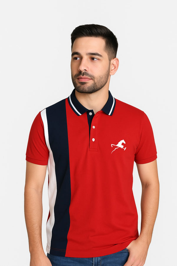 polo studio one rojo hombre