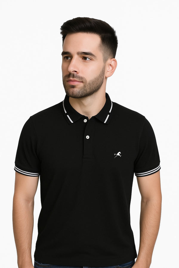 Polo jake negro hombre