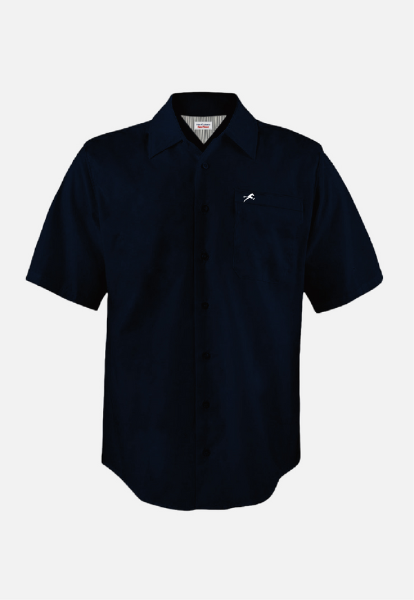 Camisa de vestir Low M/C navy para hombre