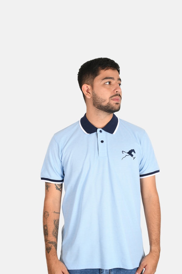 Polo Klous Azul Claro para Hombre